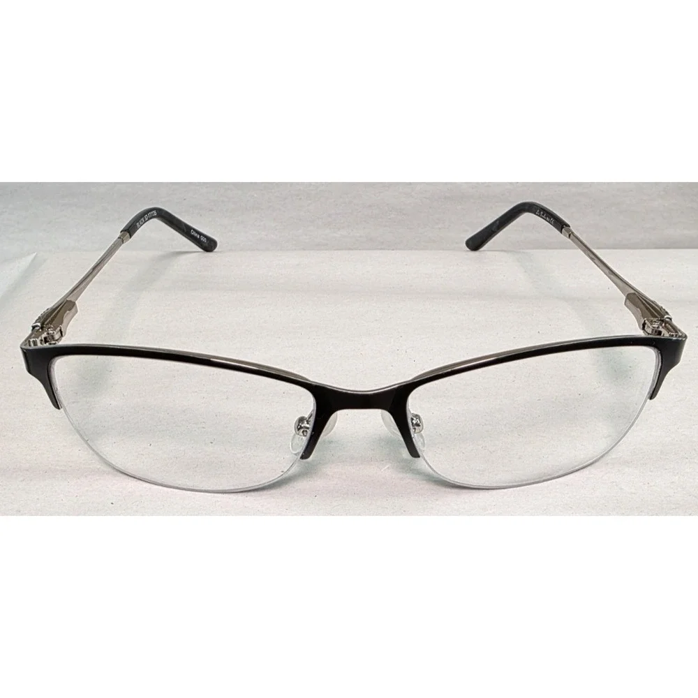 La Scala 861 52-17-135 Black/Silver Half Rim Eyeglasses Frame G20